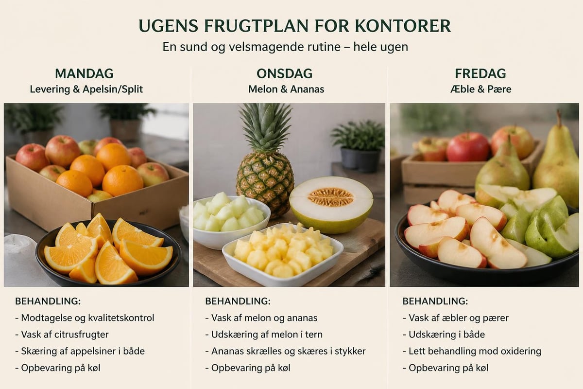 Ugentlig frugtplanlægning workflow
