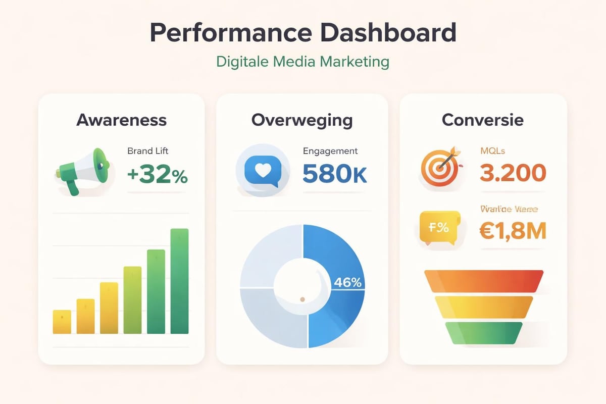 B2B marketing metrics dashboard
