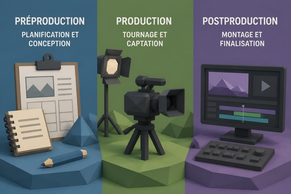 Phases de production audiovisuelle