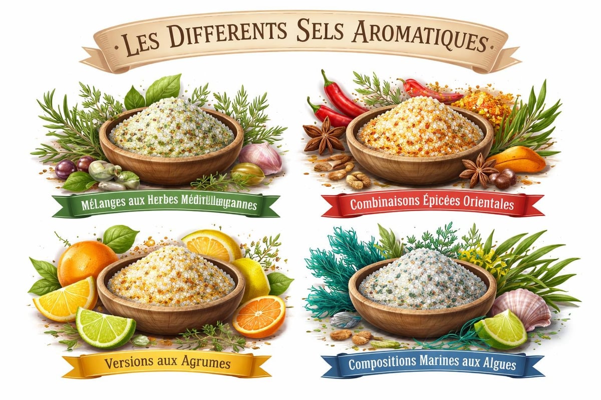 Types de sel aromatique