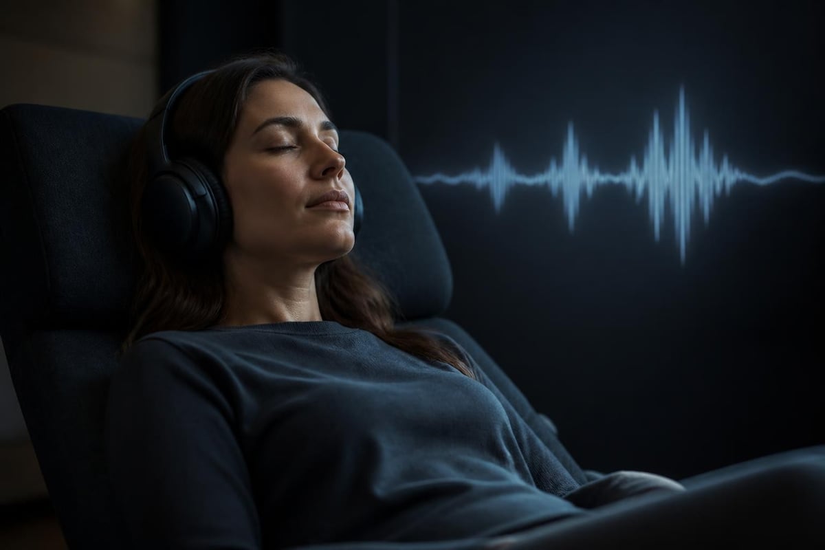 Brain wave patterns and anxiety reduction