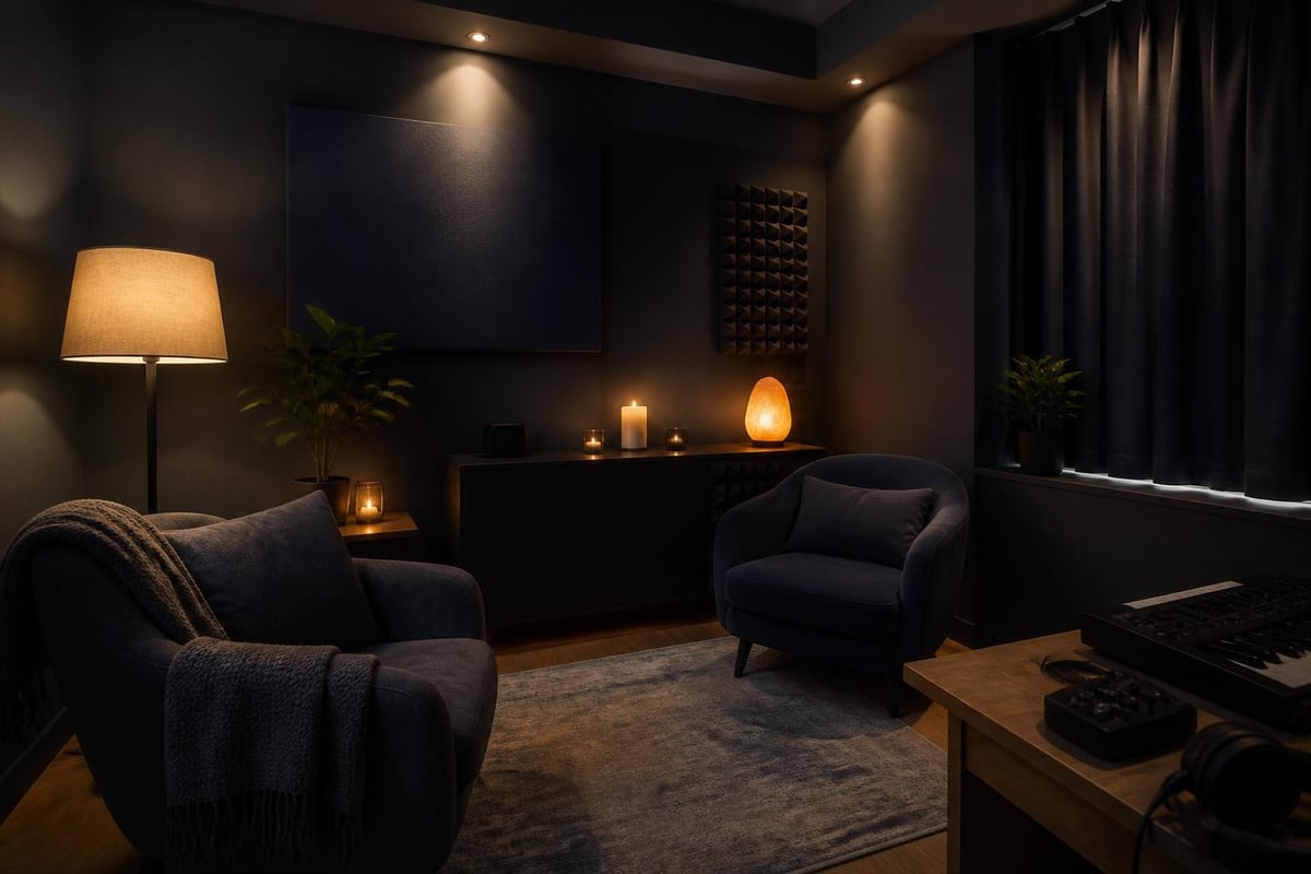 Anxiety music listening environment