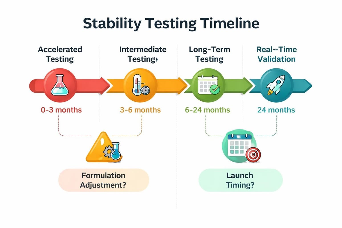 Stability testing timeline