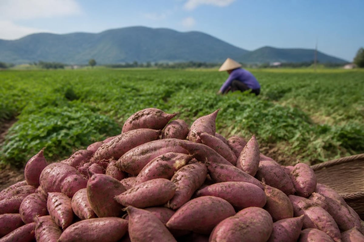 Sweet potato production regions across Asia