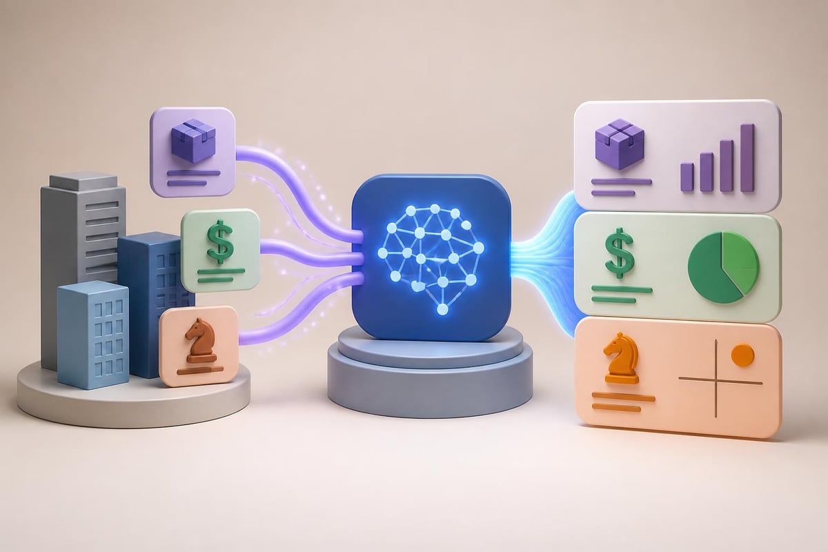 AI workflow for business research