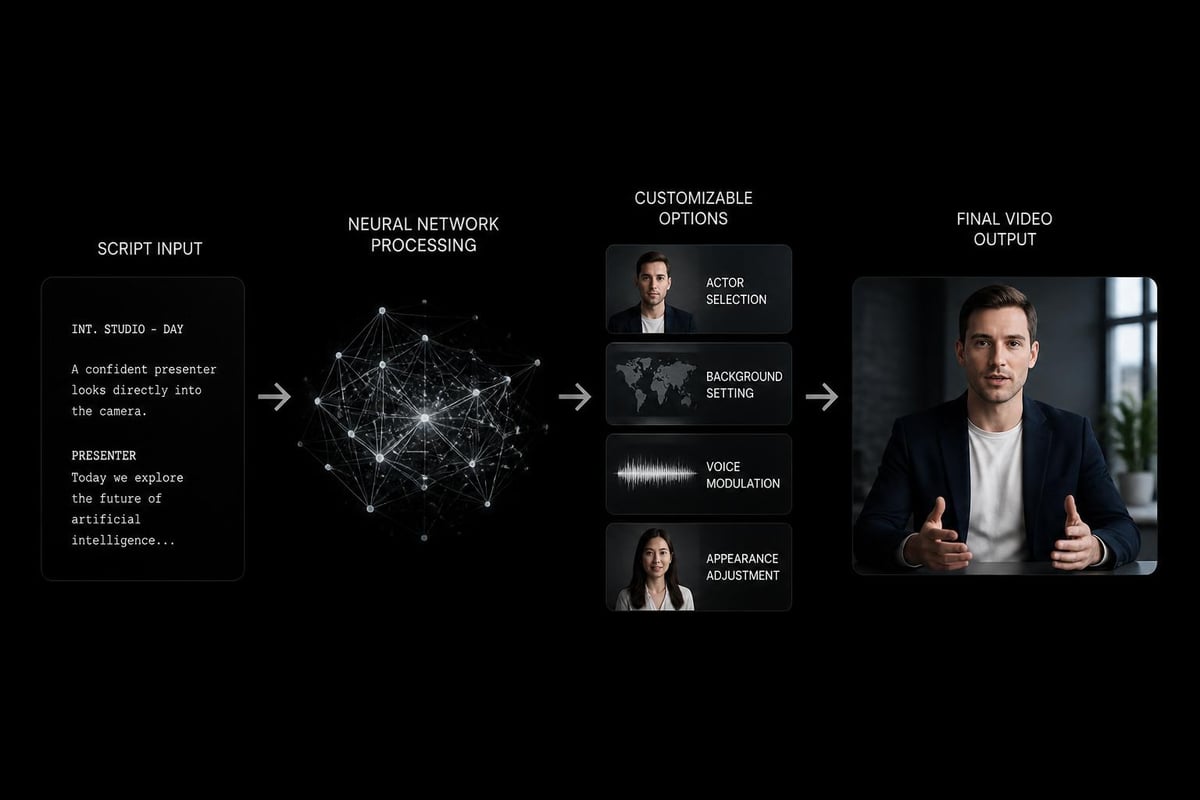 AI actor generation process