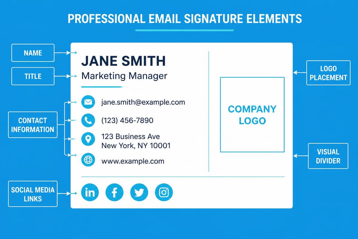 Email signature components