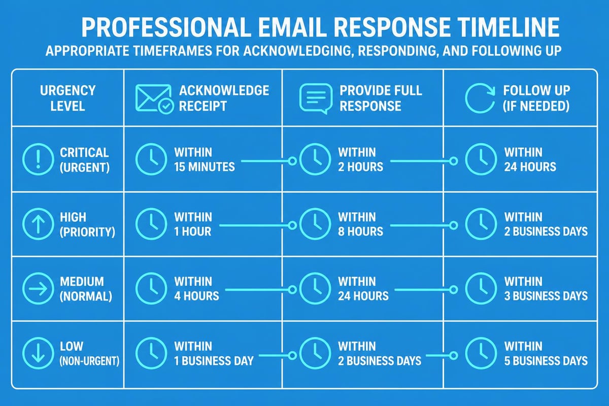 Email response time expectations