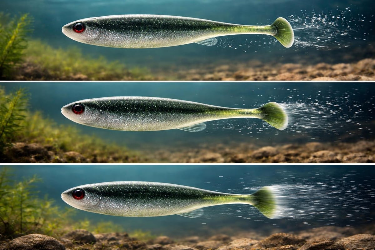 Keitech Easy Shiner tail action