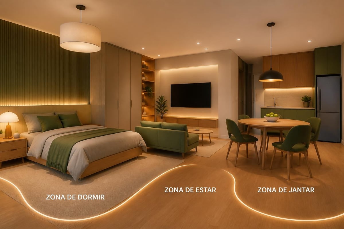 Studio apartment layout