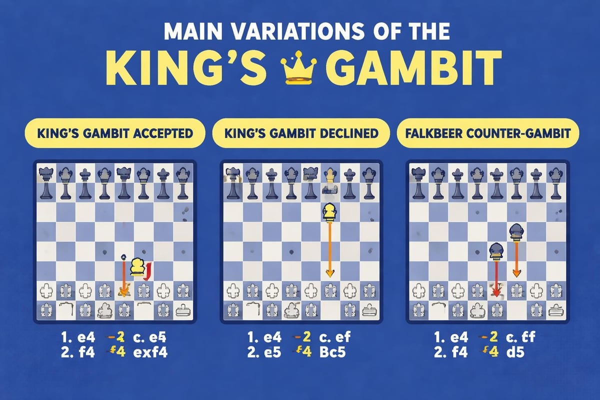 King's Gambit variations flowchart