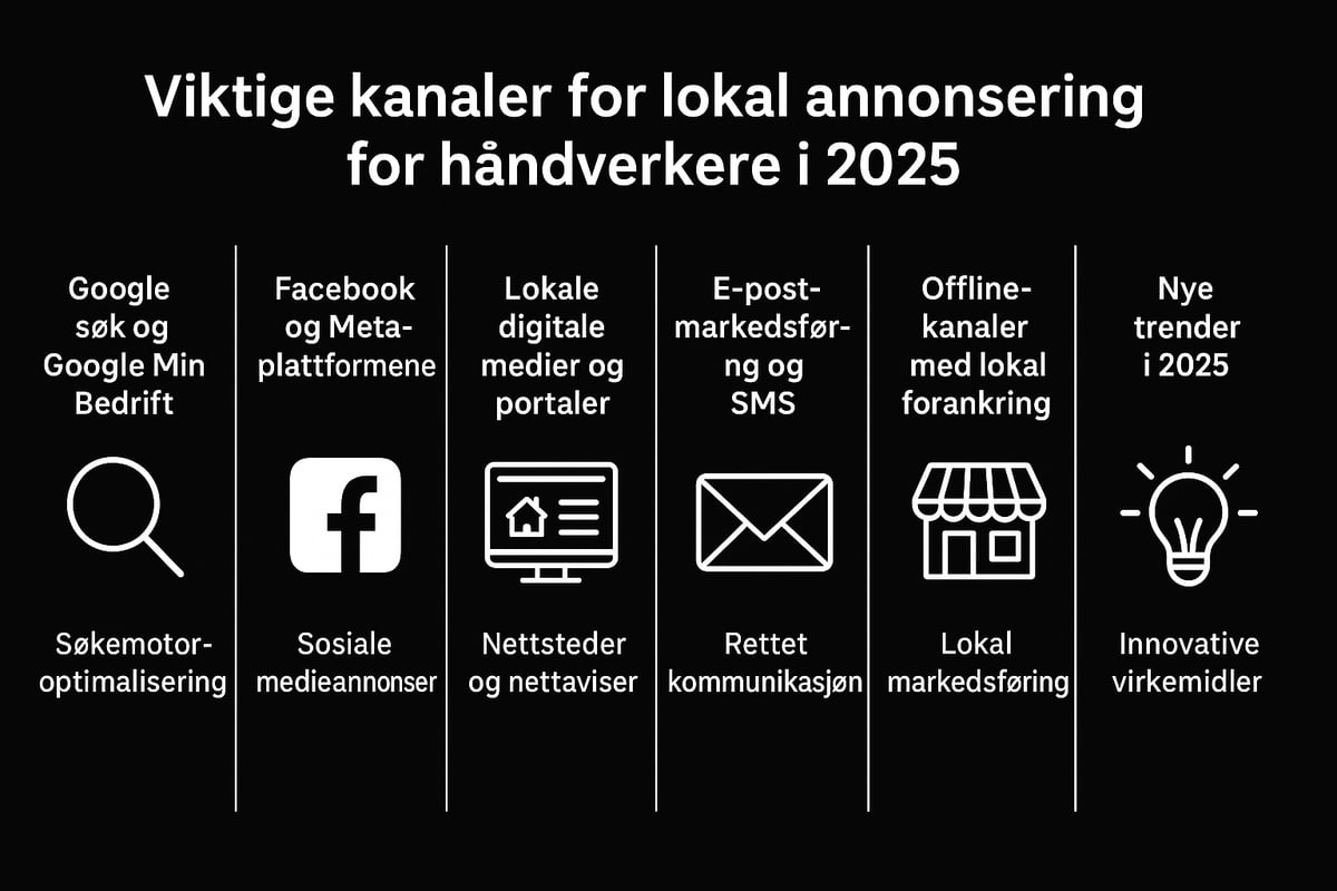 De viktigste kanalene for lokal annonsering håndverker