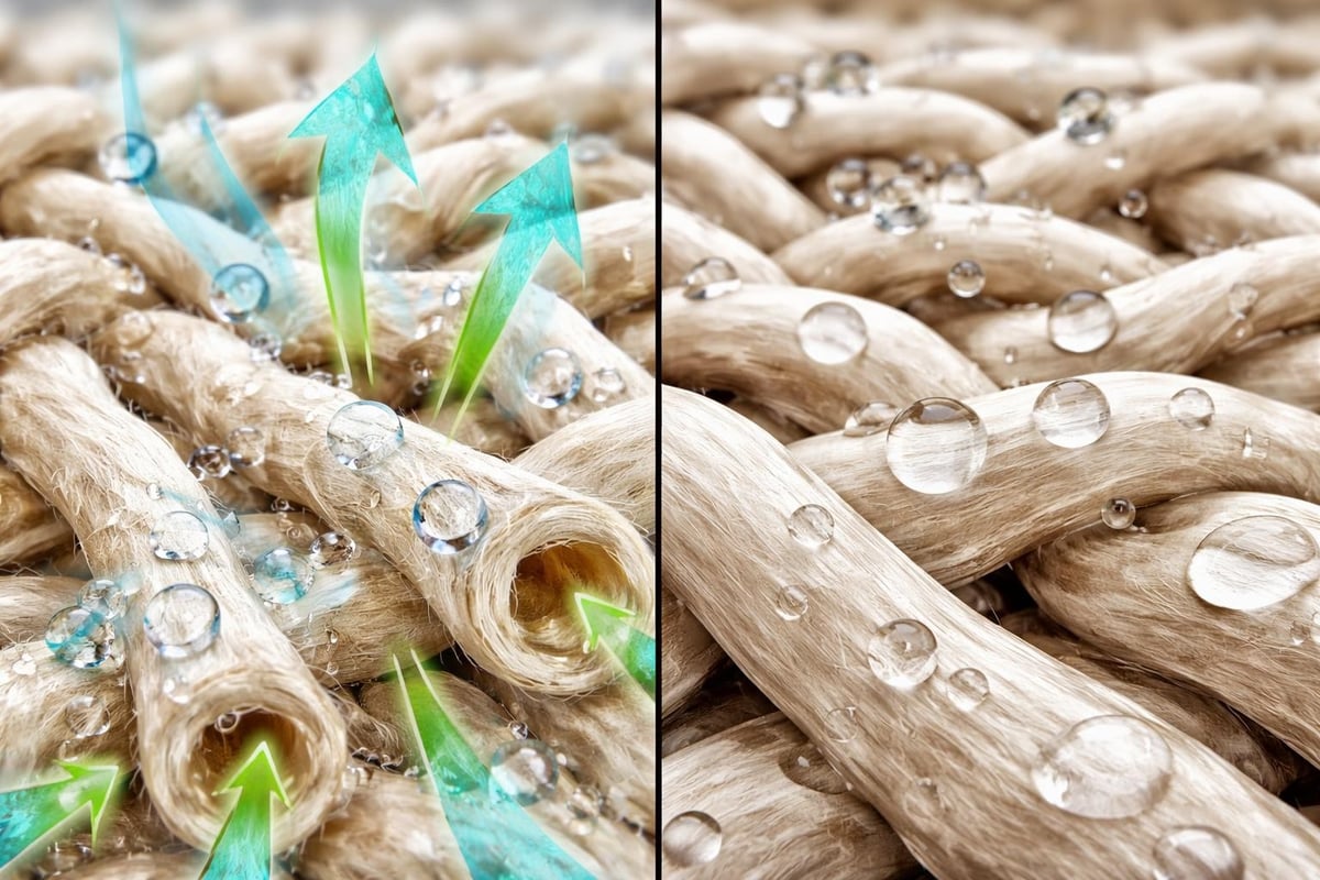 Organic cotton fiber structure and skin compatibility