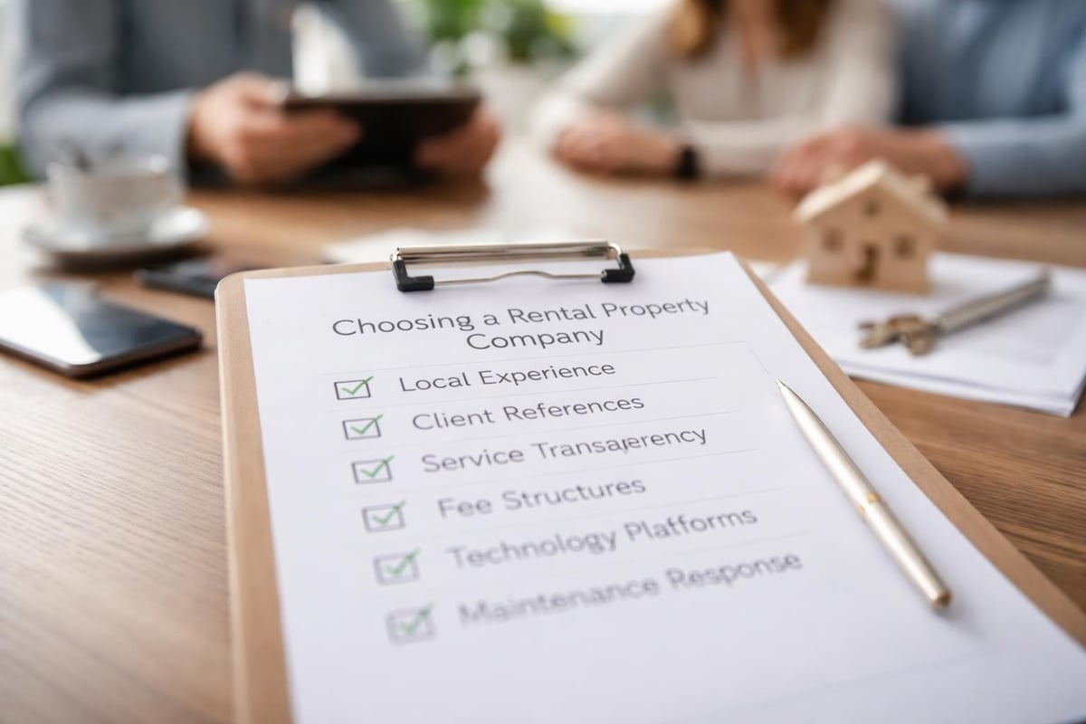 Property management evaluation criteria