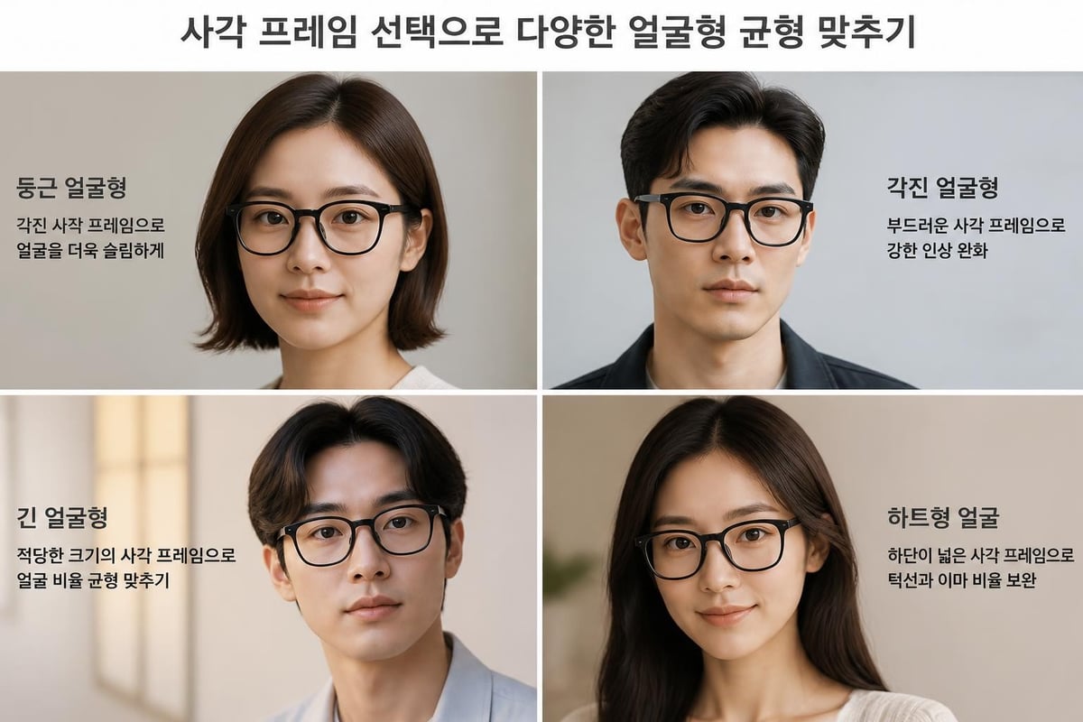 얼굴형별 프레임 매칭