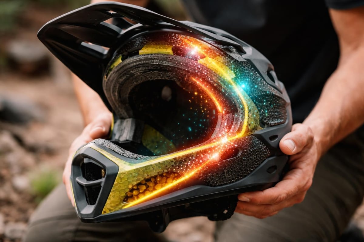Full face helmet safety technology