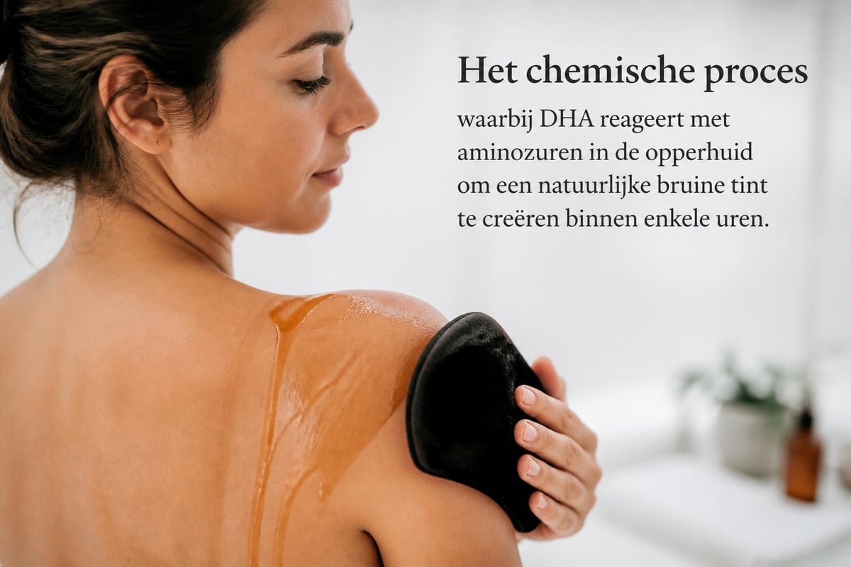 DHA reaction process on the skin