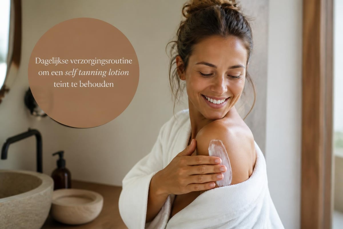 Self-tanner maintenance routine