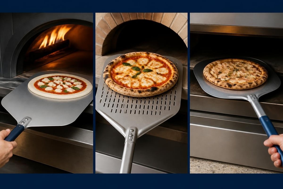 Pizza peel types and their specific uses