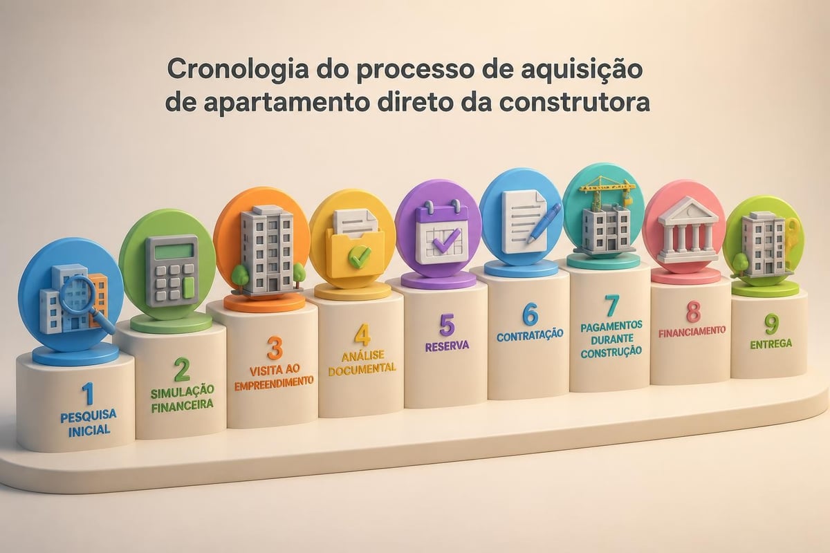 Fluxo de compra de apartamento na planta