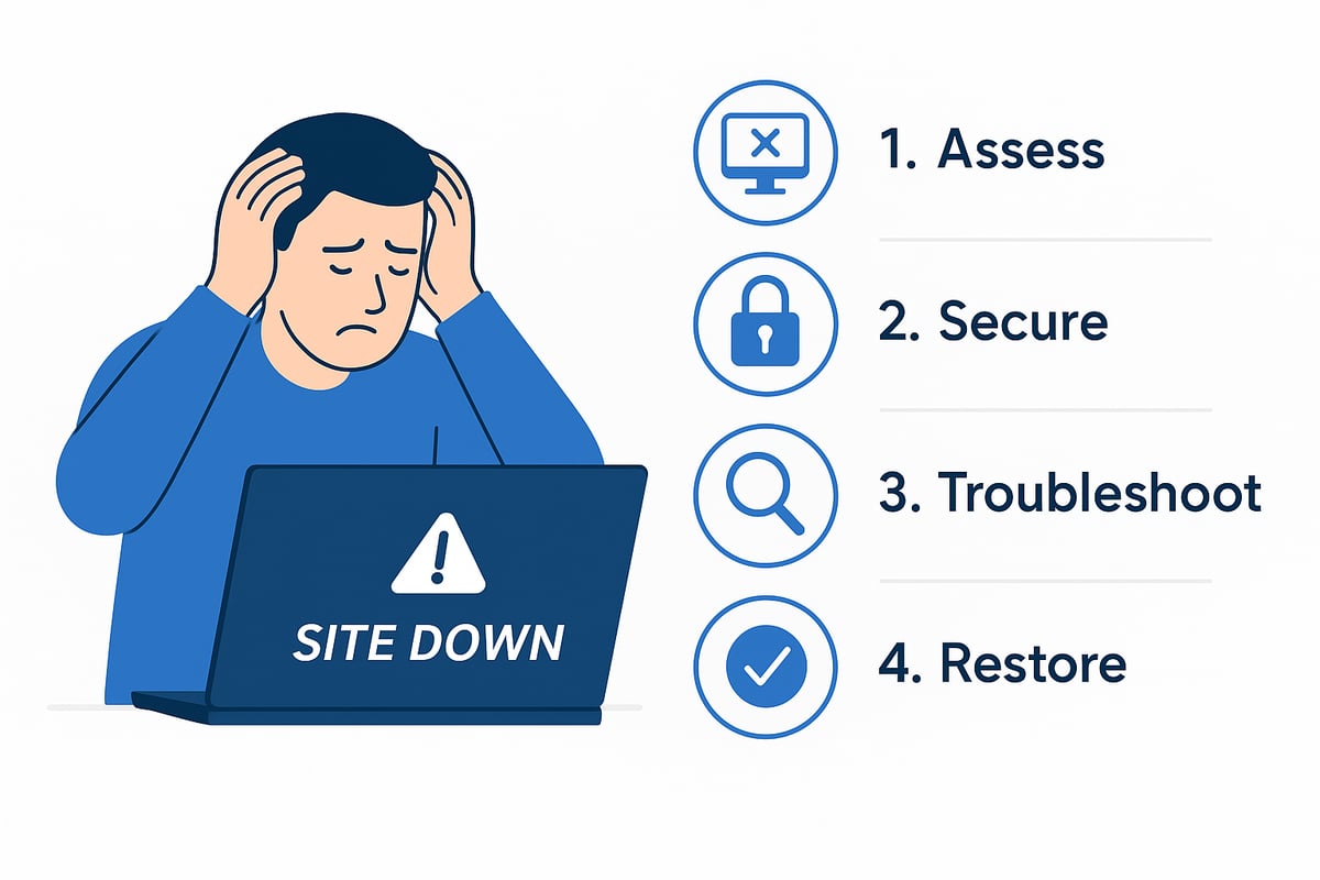 Immediate steps to take during a WordPress emergency