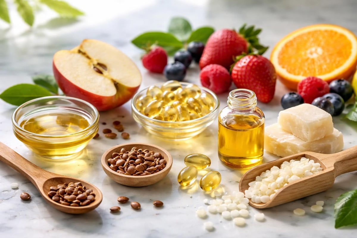 Plant-based ingredients in vegan lip oil