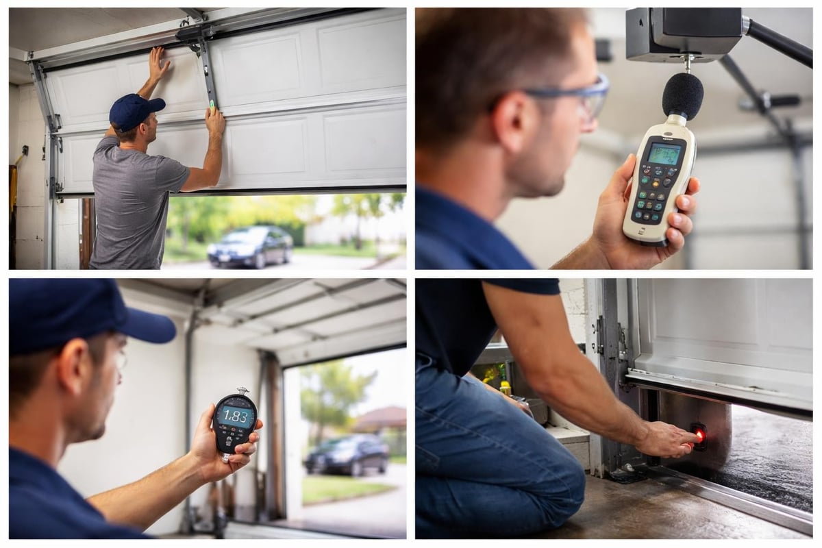 Garage door performance testing