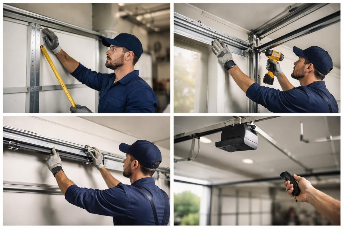 Professional garage door installation process