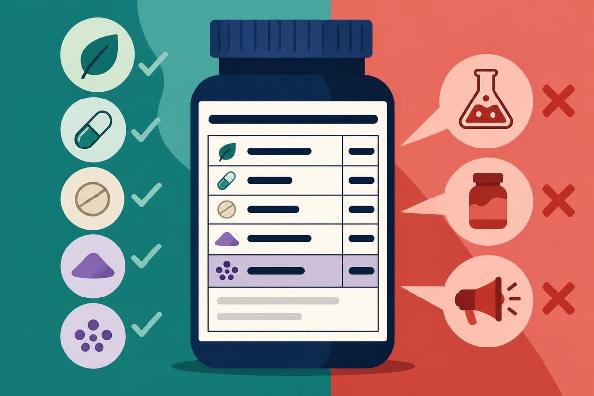 Supplement label evaluation