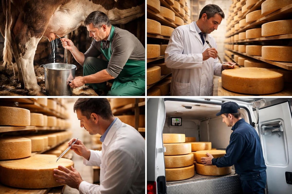 Käse Qualitätskontrolle