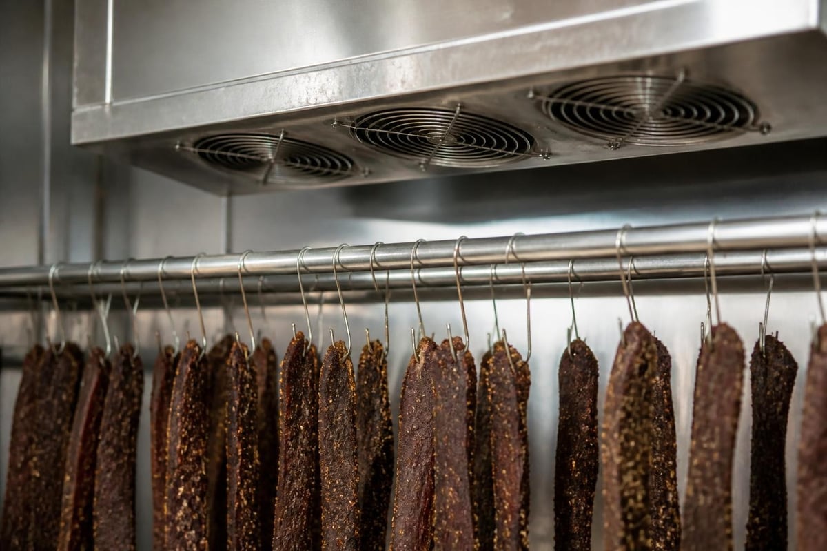 Biltong maker components and airflow