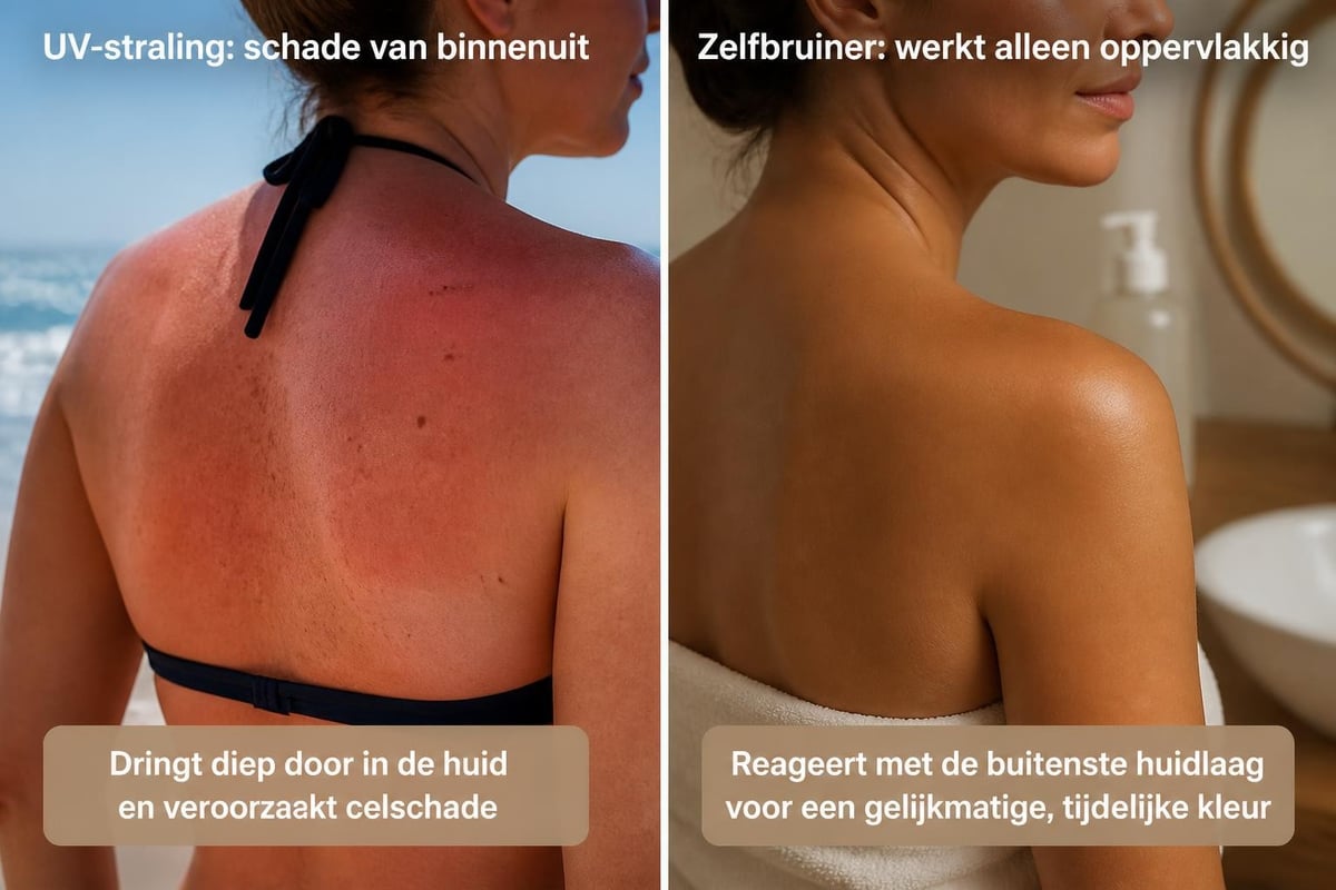 UV-straling versus veilige zelfbruiners