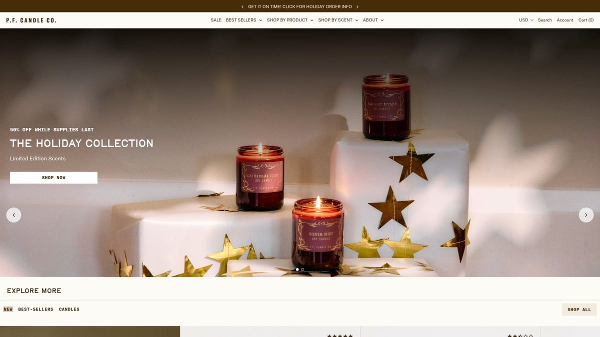 9 Brilliant Candles With Soy Wax Picks to Try in 2026 - P.F. Candle Co. Soy Candles