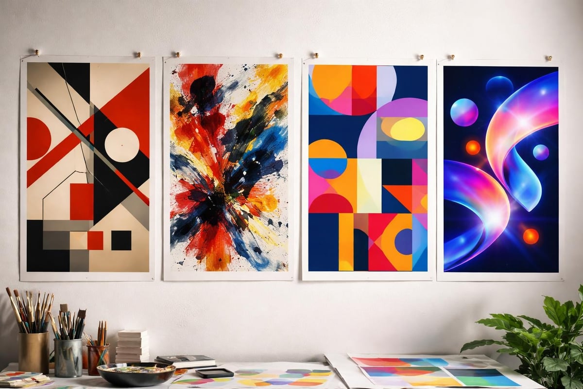 Timeline of abstract poster movements