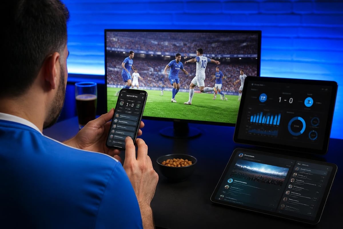 Modern multi-platform football viewing