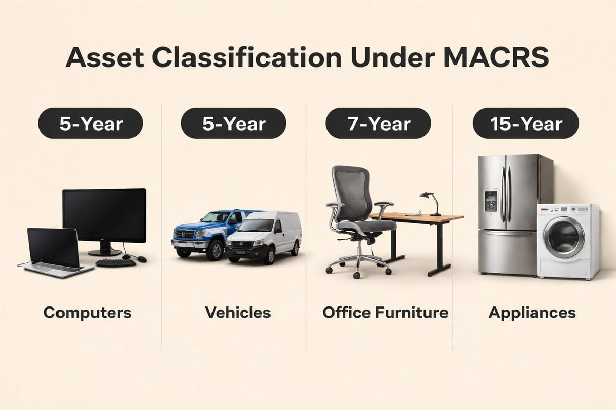 Asset categories for 5-year property