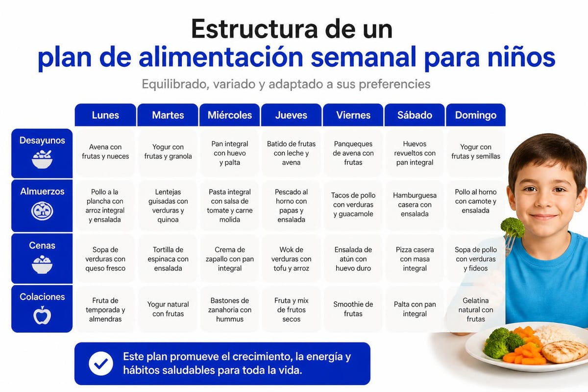 Plan nutricional infantil personalizado