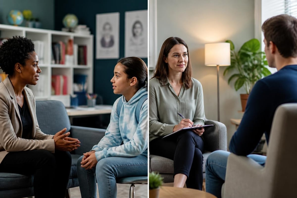 School counseling versus clinical counseling paths