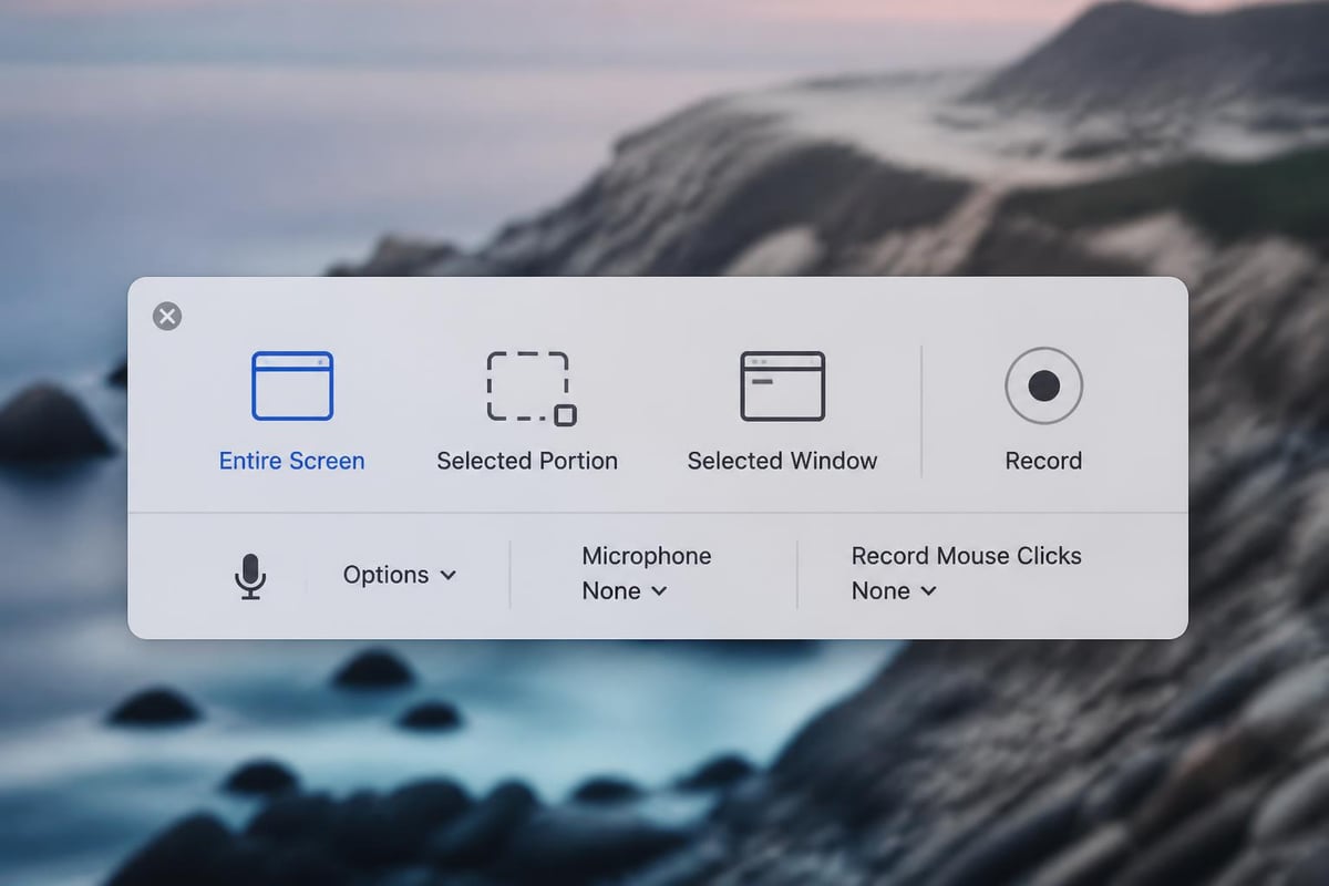 Screenshot app toolbar options