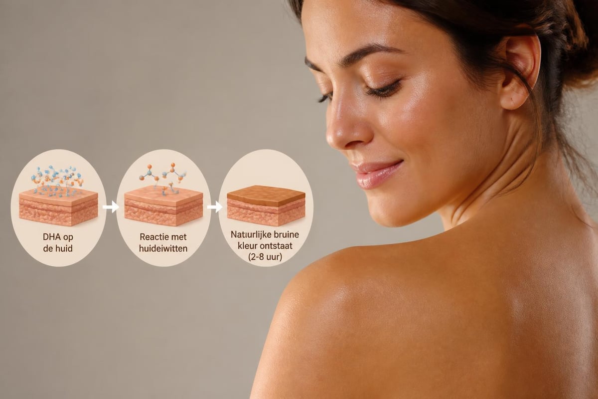 DHA reaction in the skin