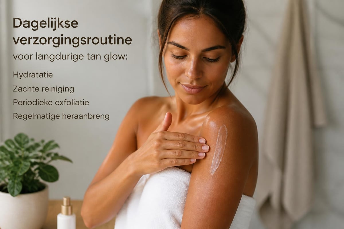 Tan glow maintenance routine