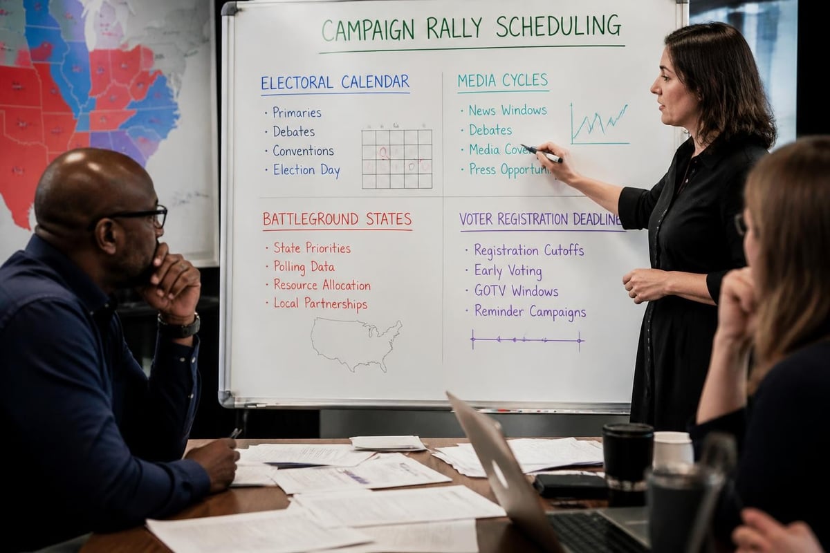 Strategic rally scheduling framework
