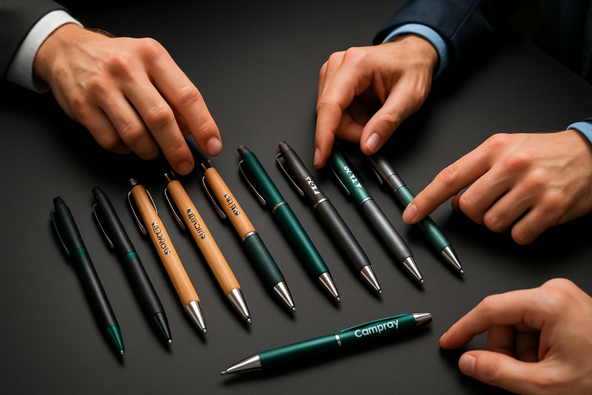 Kynän valinta yrityksesi brändille: askel askeleelta