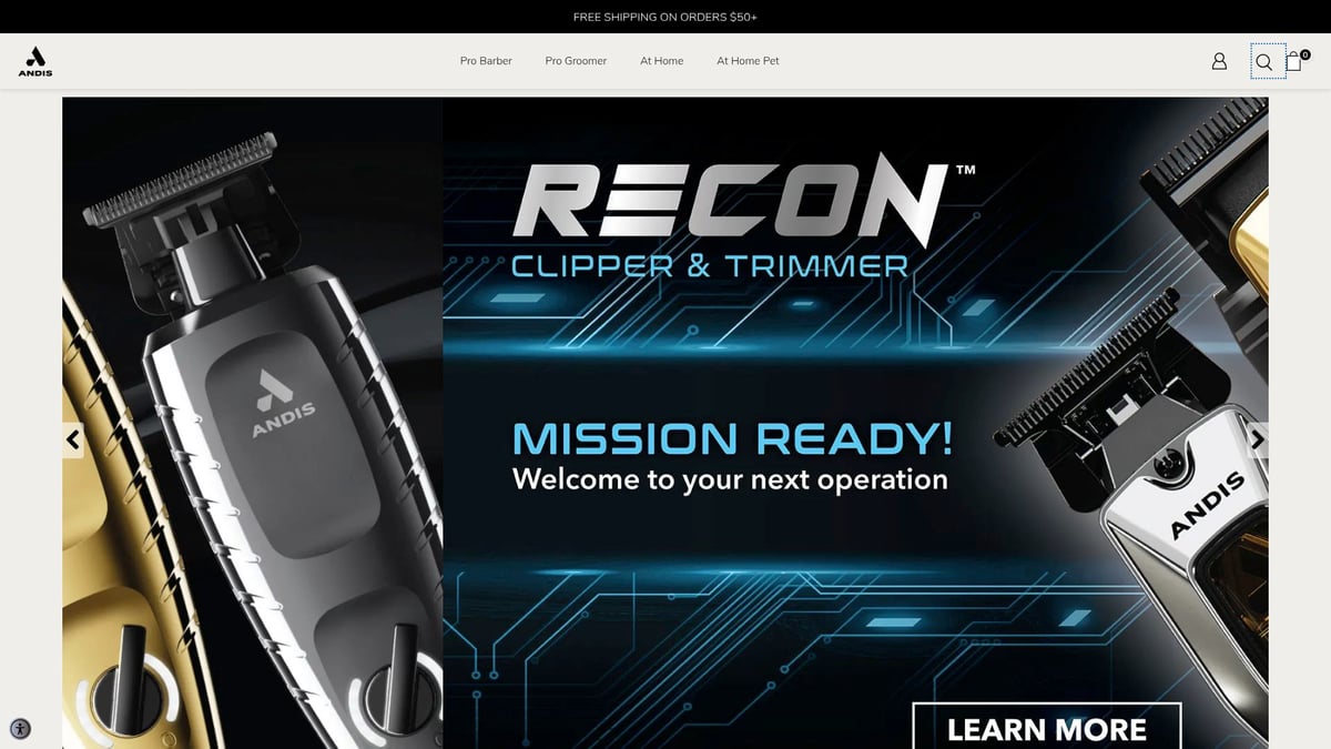 9 Essential Beard and Hair Clippers for Effortless Grooming 2026 - Andis Slimline Pro Li