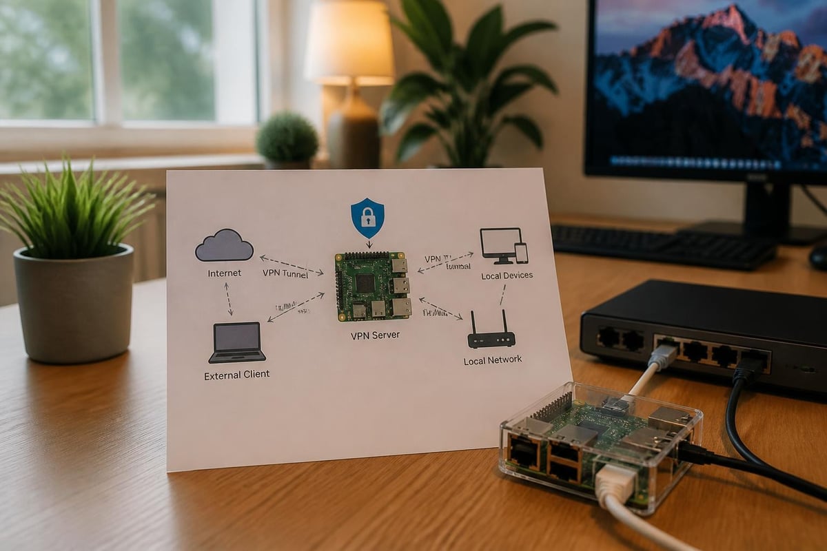 Raspberry Pi VPN network diagram