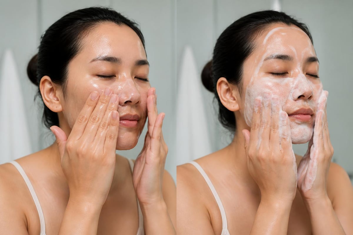 Double cleansing technique