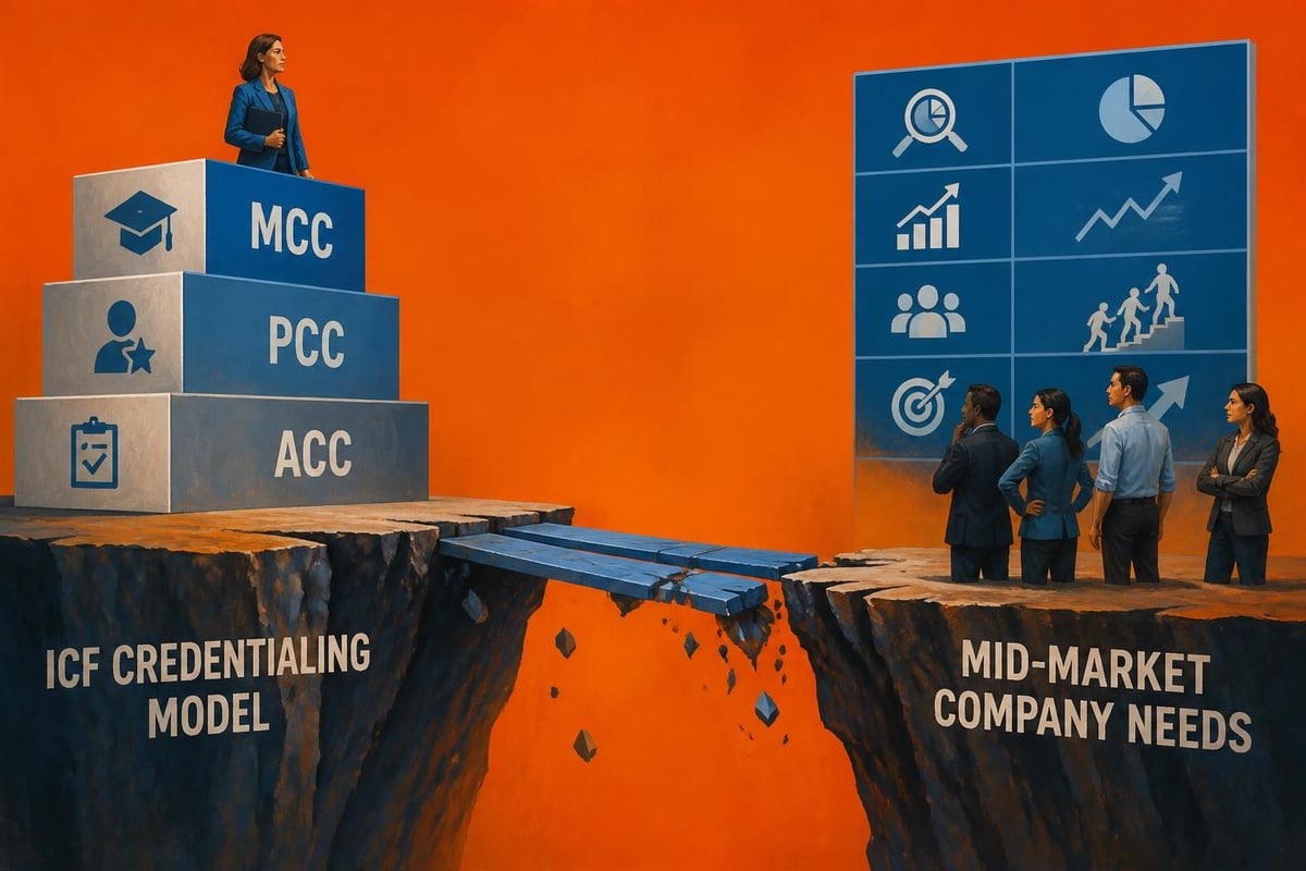 ICF credentialing system versus corporate coaching needs