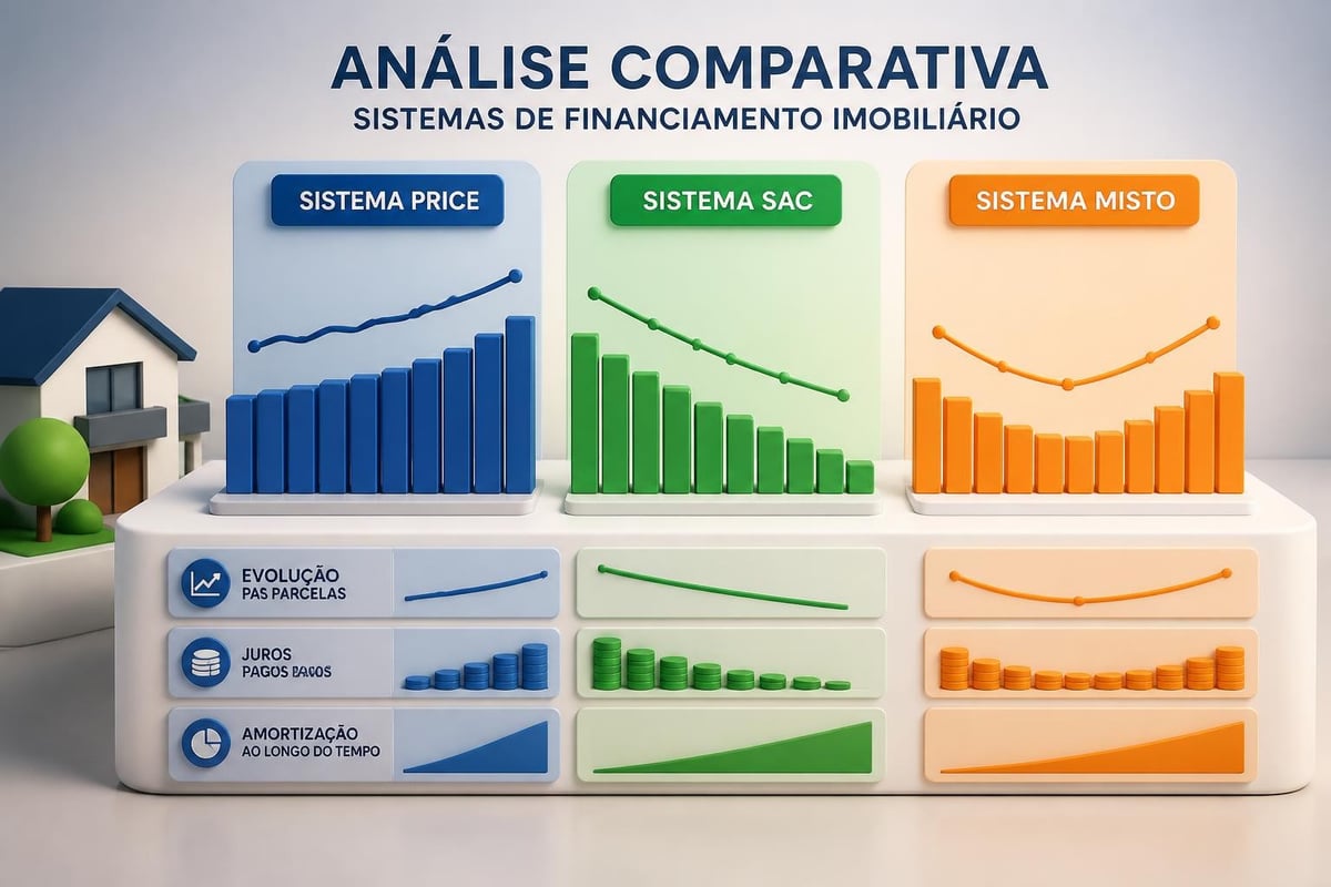 Comparação de modalidades de financiamento