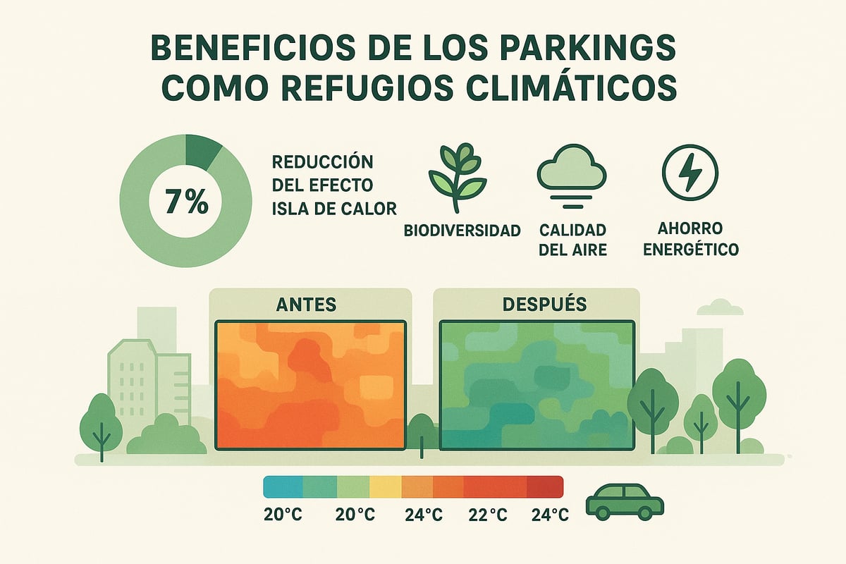 Beneficios de los Parkings como Refugios Climáticos