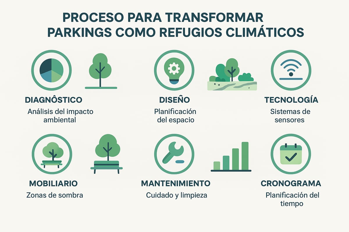 Guía Paso a Paso: Cómo Transformar un Parking en Refugio Climático